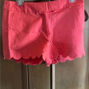 Jcrew Women's Pink Scalloped Shorts